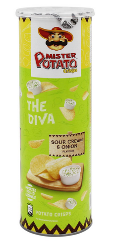 Mister Potato Crisps Sour Cream & Onion 100g (Oven Baked)