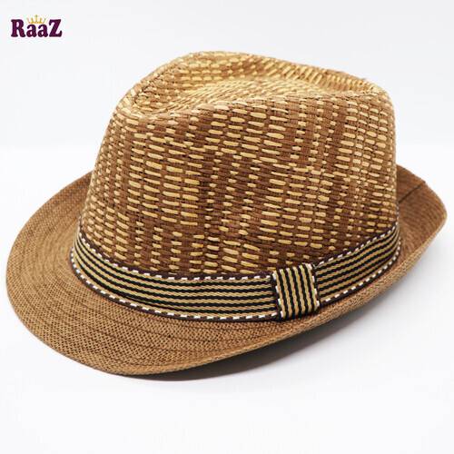 Coffee Brown Jute Cowboy Hat For Men | Kablewala Bangladesh