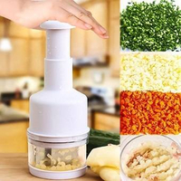 Hand press food chopper manual onion chopper