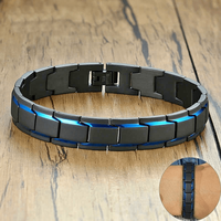 Mens Powerful Ceramic & Steel Bracelet