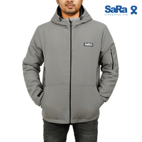 SaRa Mens Jacket (MJK22WJA-Grey), Size: M