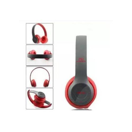 Wireless Bluetooth Headphone P47 Stereo Earphone With Sd Card Slot-Red, 2 image