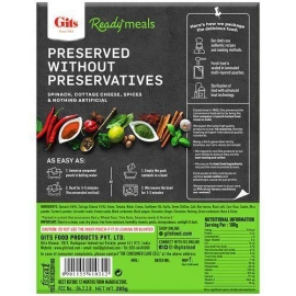 Gits Ready Meals Palak Paneer 285gm, 2 image