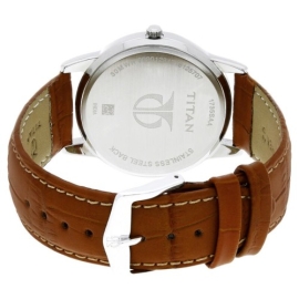 Titan Karishma Silver Dial Analog Leather Strap watch for Men, 4 image