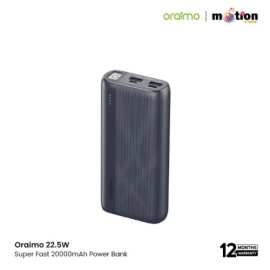 Oraimo 22.5W Super Fast 20000mAh Power Bank (OPB-7204Q) - Black