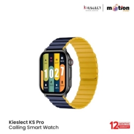 Kieslect KS Pro Calling 2.01" AMOLED Smart Watch ( Free Strap + Protector) - Black