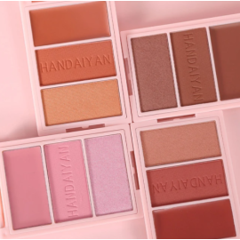 HANDAIYAN Cheek Blush 3D Trio Palette, 3 image