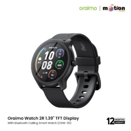 Oraimo Watch 2R 1.39" TFT Display With Bluetooth Calling Smart Watch (OSW-30) - Black