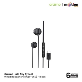 Oraimo Halo Airy Type C Wired Headphone (OEP-650) - Black