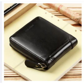 Zipper High Quality Leather Wallet For Men