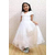 White Decorative Tissu Gown(7-10Y)