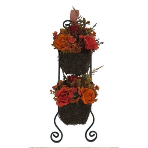 Autumn Mix Rose Wall Hanger (WH05) 11X7X30CM H