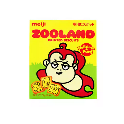 Meiji Zooland Printed Biscuits 70g