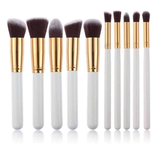 Kabuki Brush 10pcs Set  White