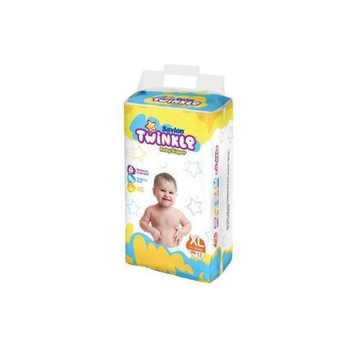 Savlon Twinkle Baby Belt Diaper XL 12 pcs