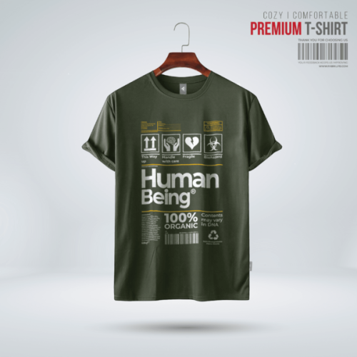 Fabrilife Olive Human Being T-Shirt