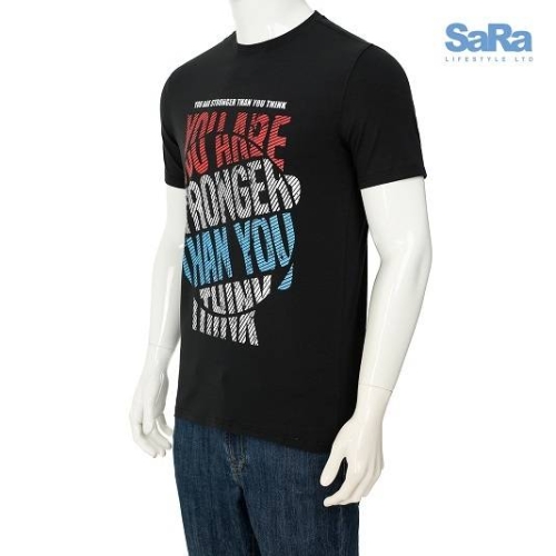 SaRa Mens T -Shirt Black