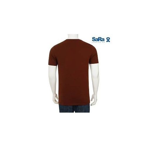 SaRa Men's T -Shirt Brown