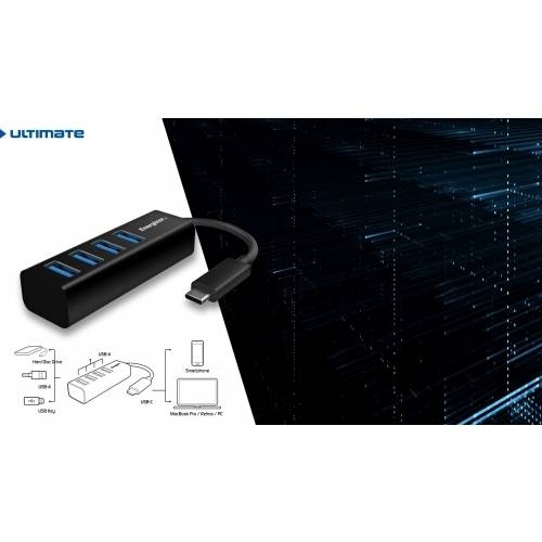 USB-C to USB-A 3.0 Hub-HC304A, 3 image