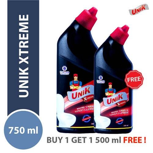 Unik Xtream Toilet cleaner- 750 ml (Buy 1 Get 500ml)