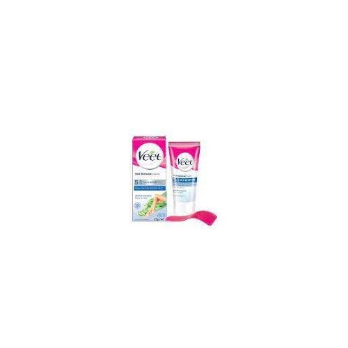 Veet Hair Removal Cream 25gm Sensitive Skin for Body & Legs, Get Salon-like Silky Smooth Skin with 5 in 1 Skin Benefits