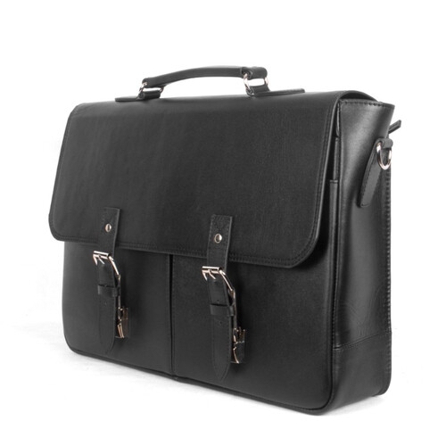 Black Plane Leather Executive Bag SB-LB442