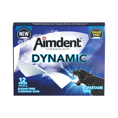 Aimdent Dynamic Sugar Free Chewing Gum - 12 Pcs