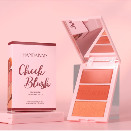 HANDAIYAN Cheek Blush 3D Trio Palette, 2 image