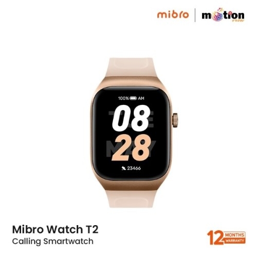 Mibro T2 Calling 1.75" AMOLED Smart Watch with 2ATM Water Resistance - Light Gold, 2 image