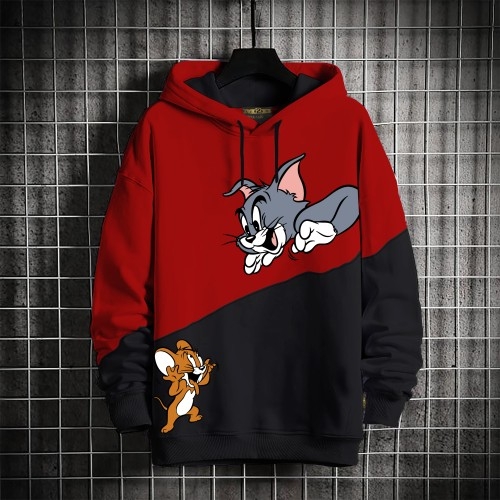 Premium Quality Cotton Hoodie for Men (Tom & Jerry), 2 image