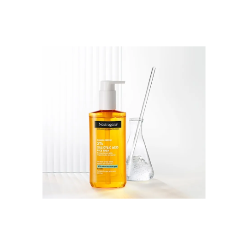 NEUTROGENA Clear & Defend 2% Salicylic Acid Face Wash 200ml - Oil Free Face Wash, 3 image