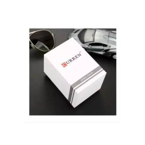 CURREN ORIGINAL SQUARE WHITE WATCH BOX - WHITE, 2 image