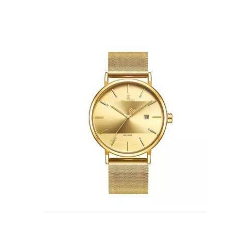 NAVIFORCE NF3008L Golden Mesh Stainless Steel Analog Watch For Women - Golden